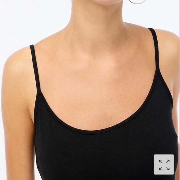 J. Crew Factory Layering cami AP581 Black L - Picture 3 of 6